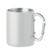 Mug mousqueton personnalisé en inox 300ml - AROM Mug mousqueton personnalisé en inox 300ml - AROM