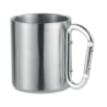 Mug mousqueton personnalisable en inox 220ml - TRUMBO Mug mousqueton personnalisable en inox 220ml - TRUMBO