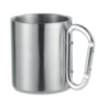 Mug mousqueton personnalisable en inox 220ml - TRUMBO Mug mousqueton personnalisable en inox 220ml - TRUMBO