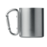 Mug mousqueton personnalisable en inox 220ml - TRUMBO Mug mousqueton personnalisable en inox 220ml - TRUMBO
