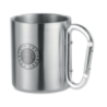 Mug mousqueton personnalisable en inox 220ml - TRUMBO Mug mousqueton personnalisable en inox 220ml - TRUMBO