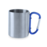 Mug mousqueton publicitaire en inox 210ml - Bastic Mug mousqueton publicitaire en inox 210ml - Bastic
