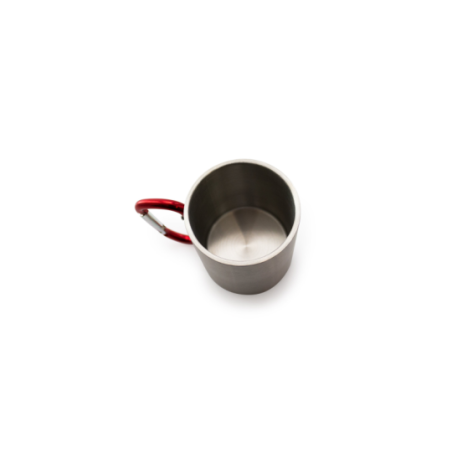 Mug mousqueton publicitaire en inox 210ml - Bastic Mug mousqueton publicitaire en inox 210ml - Bastic