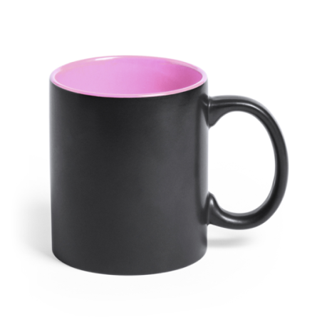 Mug bicolore publicitaire avec gravure colorée 350ml - Intaglio Mug bicolore publicitaire avec gravure colorée 350ml - Intaglio