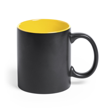 Mug bicolore publicitaire avec gravure colorée 350ml - Intaglio Mug bicolore publicitaire avec gravure colorée 350ml - Intaglio