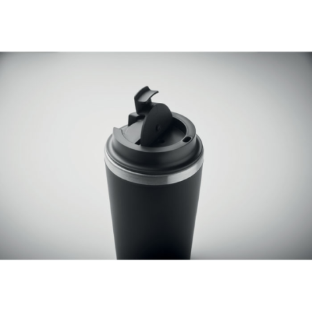 Mug isotherme publicitaire double paroi en inox et céramique 350 ml - BLERM Mug isotherme publicitaire double paroi en inox et céramique 350 ml - BLERM