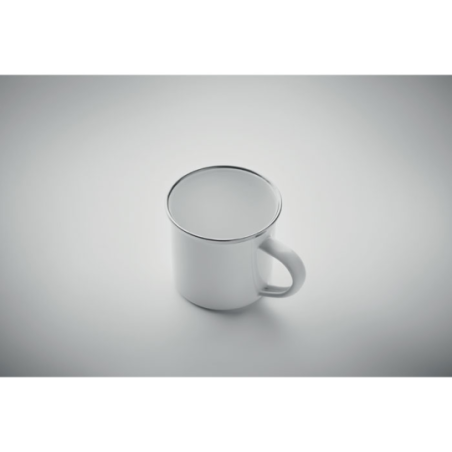 Tasse à café émaillée publicitaire vintage pour sublimation 200ml - Camper’s Tasse à café émaillée publicitaire vintage pour sublimation 200ml - Camper’s