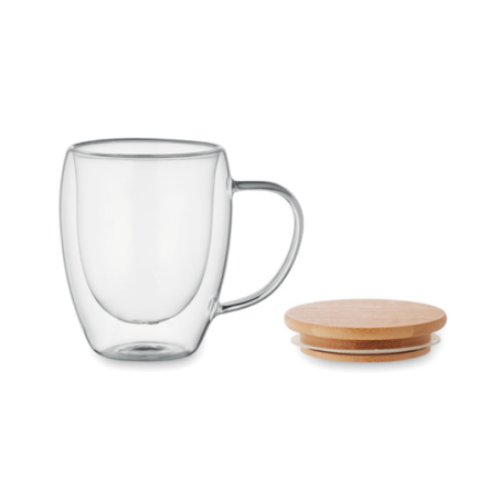 Mug en verre personnalisable double paroi 300ml - TIRAL Mug en verre personnalisable double paroi 300ml - TIRAL