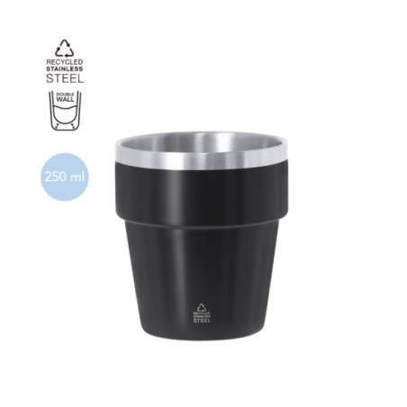 Tasse à café personnalisée en inox recyclé double paroi 250ml - Took Tasse à café personnalisée en inox recyclé double paroi 250ml - Took