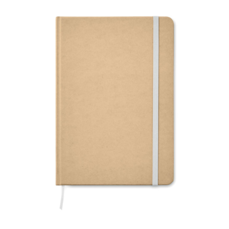 Carnet personnalisé A5 couverture rigide en carton recyclé et papier ligné - OKI Carnet personnalisé A5 couverture rigide en carton recyclé et papier ligné - OKI