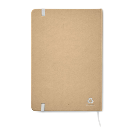 Carnet personnalisé A5 couverture rigide en carton recyclé et papier ligné - OKI Carnet personnalisé A5 couverture rigide en carton recyclé et papier ligné - OKI