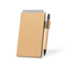 Bloc-notes publicitaire avec support téléphone et son stylo en carton recyclé - Phesux Bloc-notes publicitaire avec support téléphone et son stylo en carton recyclé - Phesux