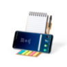 Bloc-notes publicitaire avec support téléphone et son stylo en carton recyclé - Phesux Bloc-notes publicitaire avec support téléphone et son stylo en carton recyclé - Phesux