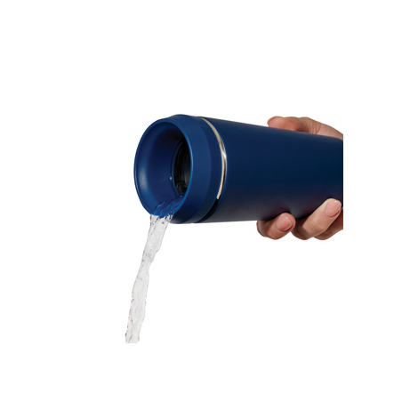 Mug isotherme publicitaire avec couvercle 360 en acier recyclé 354 ml - Topl
