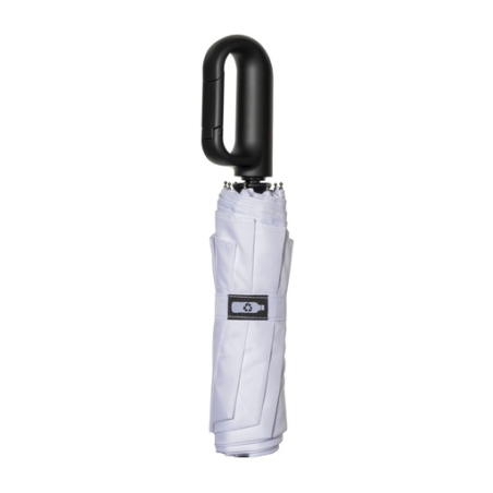 Parapluie pliant personnalisé en RPET avec poignée à mousqueton - Ø98cm - Dixie