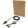 Câble 5 en 1 Chechia en plastique recyclé de 150 cm pour la synchronisation des données et la charge rapide de 27 W avec détails Câble 5 en 1 Chechia en plastique recyclé de 150 cm pour la synchronisation des données et la charge rapide de 27 W avec détails