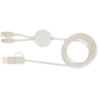 Câble 5 en 1 Chechia en plastique recyclé de 150 cm pour la synchronisation des données et la charge rapide de 27 W avec détails Câble 5 en 1 Chechia en plastique recyclé de 150 cm pour la synchronisation des données et la charge rapide de 27 W avec détails