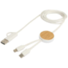 Câble 5 en 1 Chechia en plastique recyclé de 150 cm pour la synchronisation des données et la charge rapide de 27 W avec détails Câble 5 en 1 Chechia en plastique recyclé de 150 cm pour la synchronisation des données et la charge rapide de 27 W avec détails