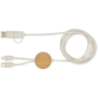 Câble 5 en 1 Chechia en plastique recyclé de 150 cm pour la synchronisation des données et la charge rapide de 27 W avec détails Câble 5 en 1 Chechia en plastique recyclé de 150 cm pour la synchronisation des données et la charge rapide de 27 W avec détails
