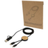 Câble 5 en 1 Chechia en plastique recyclé de 150 cm pour la synchronisation des données et la charge rapide de 27 W avec détails Câble 5 en 1 Chechia en plastique recyclé de 150 cm pour la synchronisation des données et la charge rapide de 27 W avec détails