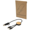 Câble 5 en 1 Chechia en plastique recyclé de 30 cm pour la synchronisation des données et la charge rapide de 27 W avec détails Câble 5 en 1 Chechia en plastique recyclé de 30 cm pour la synchronisation des données et la charge rapide de 27 W avec détails