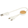 Câble 5 en 1 Chechia en plastique recyclé de 30 cm pour la synchronisation des données et la charge rapide de 27 W avec détails Câble 5 en 1 Chechia en plastique recyclé de 30 cm pour la synchronisation des données et la charge rapide de 27 W avec détails