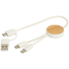 Câble 5 en 1 Chechia en plastique recyclé de 30 cm pour la synchronisation des données et la charge rapide de 27 W avec détails Câble 5 en 1 Chechia en plastique recyclé de 30 cm pour la synchronisation des données et la charge rapide de 27 W avec détails