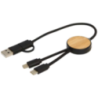 Câble 5 en 1 Chechia en plastique recyclé de 30 cm pour la synchronisation des données et la charge rapide de 27 W avec détails Câble 5 en 1 Chechia en plastique recyclé de 30 cm pour la synchronisation des données et la charge rapide de 27 W avec détails