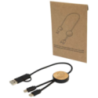 Câble 5 en 1 Chechia en plastique recyclé de 30 cm pour la synchronisation des données et la charge rapide de 27 W avec détails Câble 5 en 1 Chechia en plastique recyclé de 30 cm pour la synchronisation des données et la charge rapide de 27 W avec détails