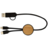 Câble 5 en 1 Chechia en plastique recyclé de 30 cm pour la synchronisation des données et la charge rapide de 27 W avec détails Câble 5 en 1 Chechia en plastique recyclé de 30 cm pour la synchronisation des données et la charge rapide de 27 W avec détails