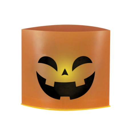 Bougie personnalisable d'Halloween en PVC - Spooky
