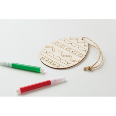 Set de peinture sur œuf en bois DREGG à personnaliser