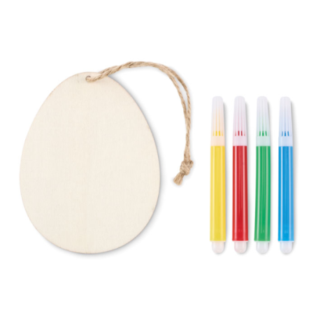 Set de peinture sur œuf en bois DREGG à personnaliser