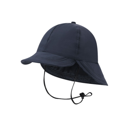 Casquette personnalisable premium en polyester avec protège nuque et cordon - Fraser