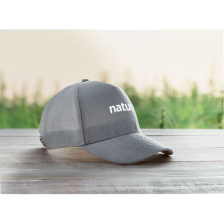 Casquette baseball personnalisable en chanvre 370g/m2 5 pans - Chiva