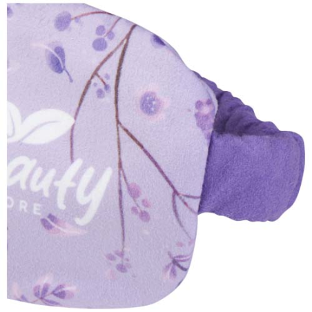 Masque personnalisable pour les yeux à la lavande avec impression en sublimation en RPET recyclé Masque personnalisable pour les yeux à la lavande avec impression en sublimation en RPET recyclé