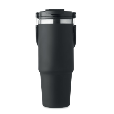 Gourde isotherme personnalisable en inox recyclé avec paille 850 ml - SUMA