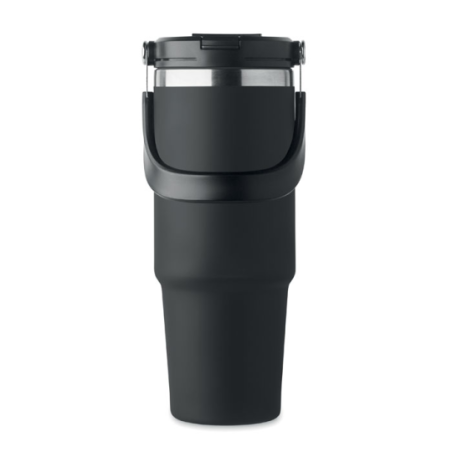 Gourde isotherme personnalisable en inox recyclé avec paille 850 ml - SUMA