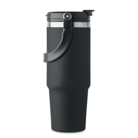 Gourde isotherme personnalisable en inox recyclé avec paille 850 ml - SUMA