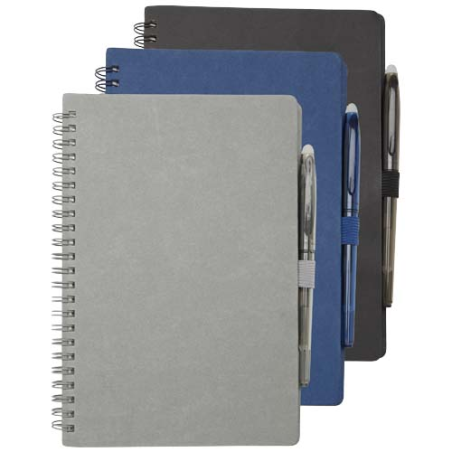 Carnet A5 personnalisable couverture souple & stylo recyclé et papier de pierre Carnet A5 personnalisable couverture souple & stylo recyclé et papier de pierre
