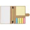 Bloc notes adhésif personnalisable en papier 70g/m2 FSC avec stylo bille (encre noire) Bloc notes adhésif personnalisable en papier 70g/m2 FSC avec stylo bille (encre noire)