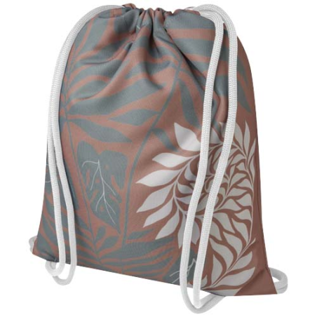 Sac personnalisable avec cordon en rPET impression par sublimation Sac personnalisable avec cordon en rPET impression par sublimation