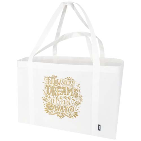 Sac shopping personnalisé extra-large en polyester recyclé certifié GRS 65L Sac shopping personnalisé extra-large en polyester recyclé certifié GRS 65L