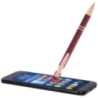 Stylo bille personnalisable en aluminium recyclé avec finition or rose encre bleue Stylo bille personnalisable en aluminium recyclé avec finition or rose encre bleue