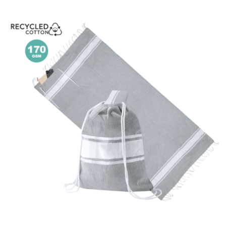 Sac à dos Fouta publicitaire 100% coton recyclé GRS 170g/m2 Carey