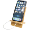 Support de téléphone personnalisable amovible en bambou certifié SFC Support de téléphone personnalisable amovible en bambou certifié SFC