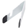 Support pliable publicitaire pour tablette et téléphone en plastique recyclé Support pliable publicitaire pour tablette et téléphone en plastique recyclé