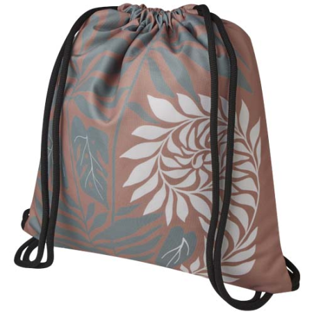 Sac personnalisable avec cordon en polyester 200g/m2 impression par sublimation Sac personnalisable avec cordon en polyester 200g/m2 impression par sublimation