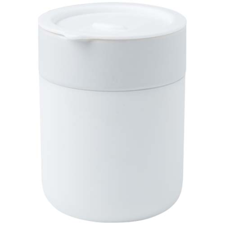 Mug personnalisable en céramique avec revêtement en silicone et couvercle en plastique 330ml - Java Mug personnalisable en céramique avec revêtement en silicone et couvercle en plastique 330ml - Java
