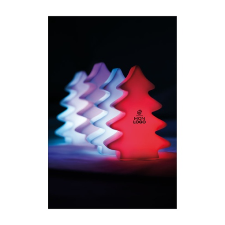 Lampe LED personnalisable en PVC en forme de sapin de Noël